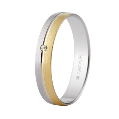 Alianza bicolor diamante 5240480D